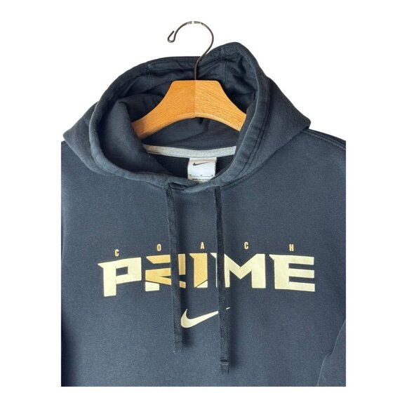Nike Sweatshirt Men Medium Black Club Fleece Pullover Hoodie Athleisure Athletic - Picture 3 of 8